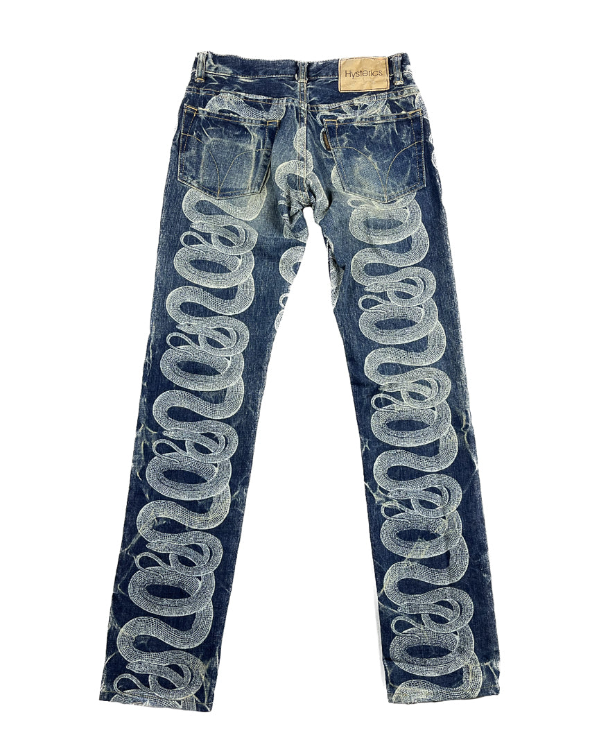 Snake Print Denim
