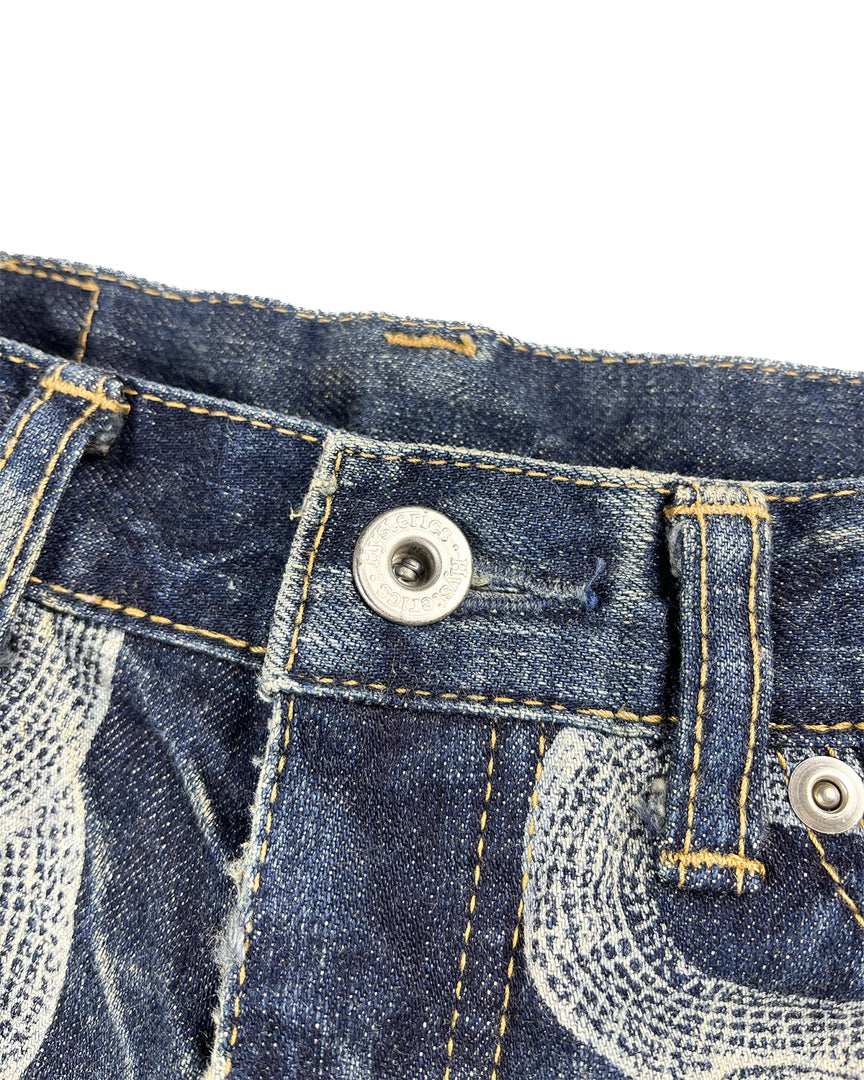 Snake Print Denim