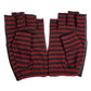 Striped Fingerless Gloves