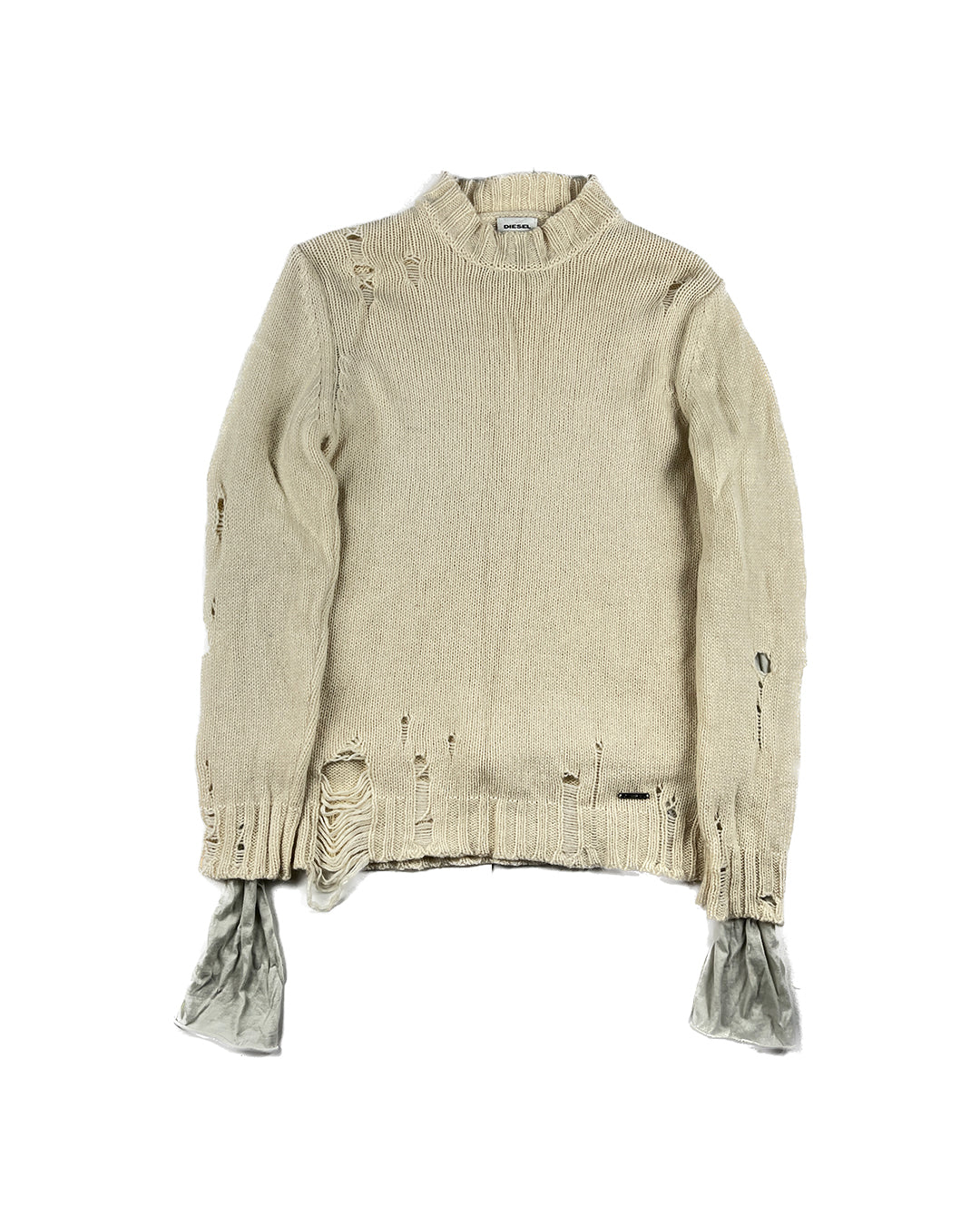 Distressed Open Knit Sweater
