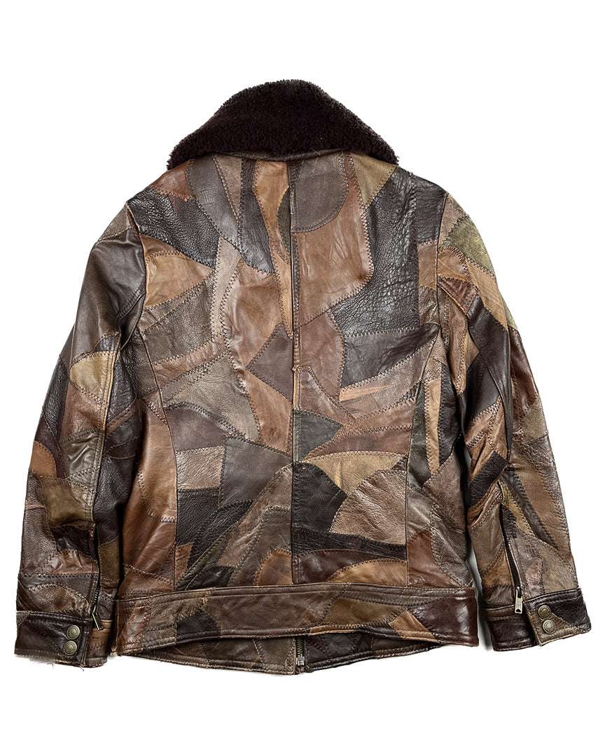 Patchwork Leather Jacket
