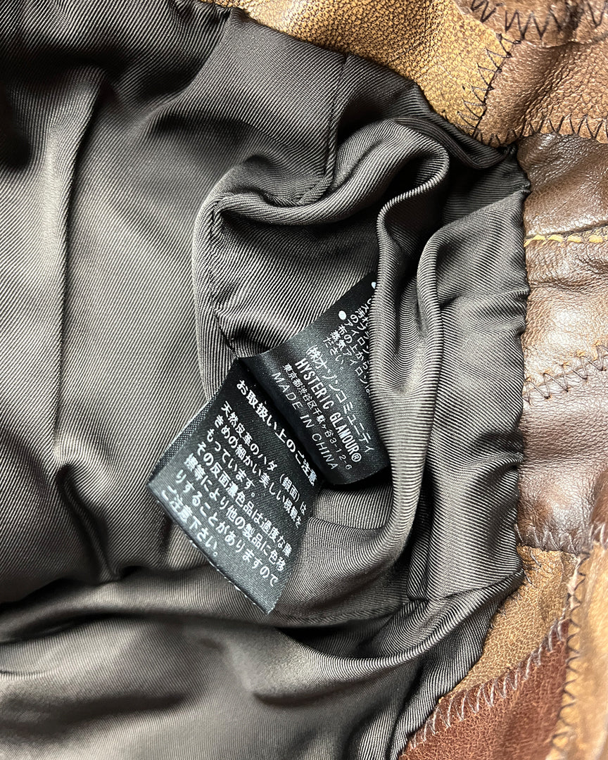 Patchwork Leather Jacket