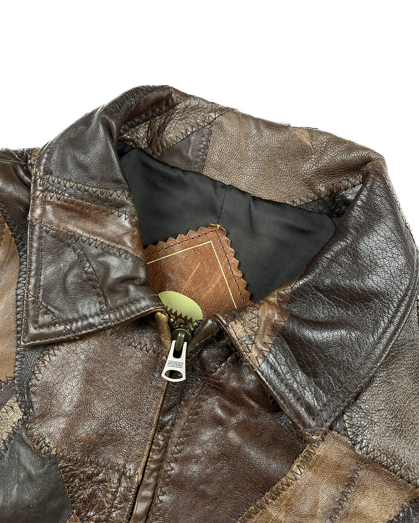 Patchwork Leather Jacket