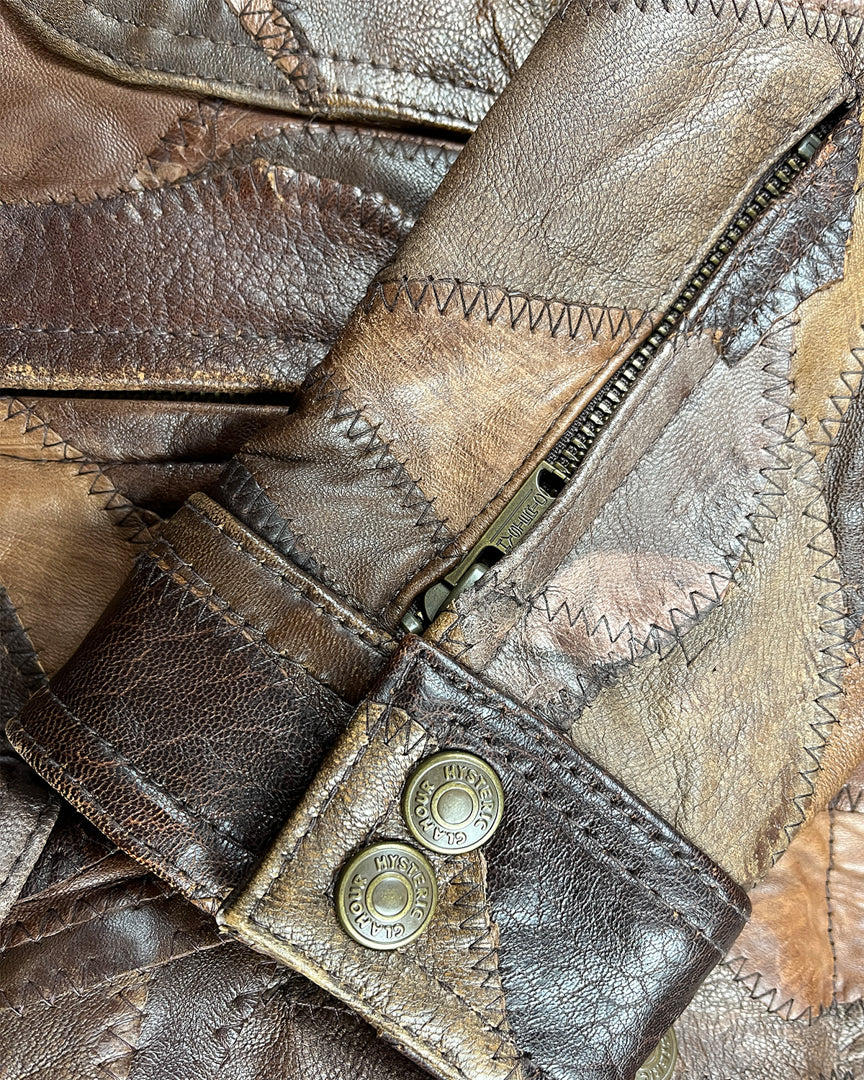 Patchwork Leather Jacket