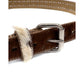 Studded Fur Belt