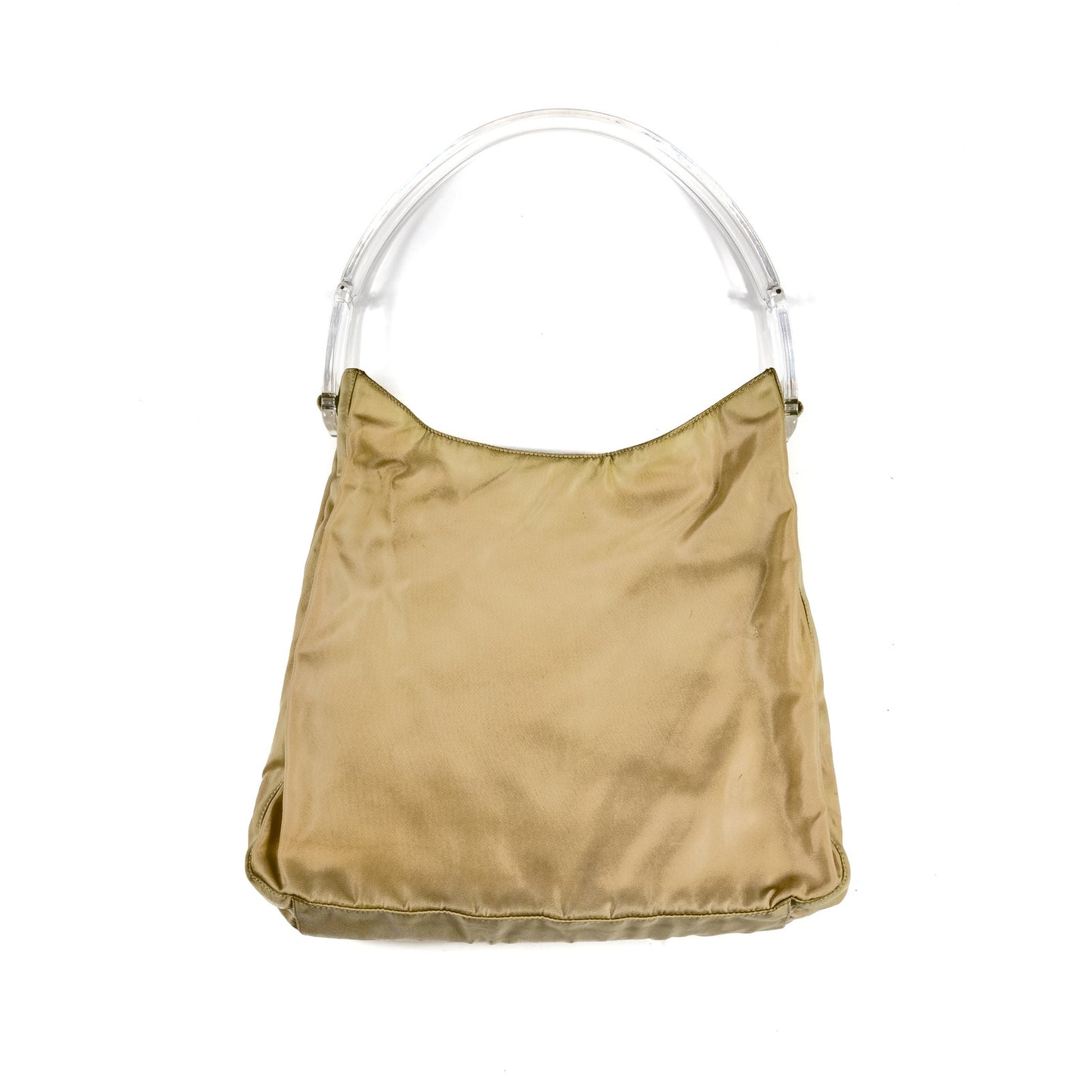 Lucite Handle Tessuto Shoulder Bag