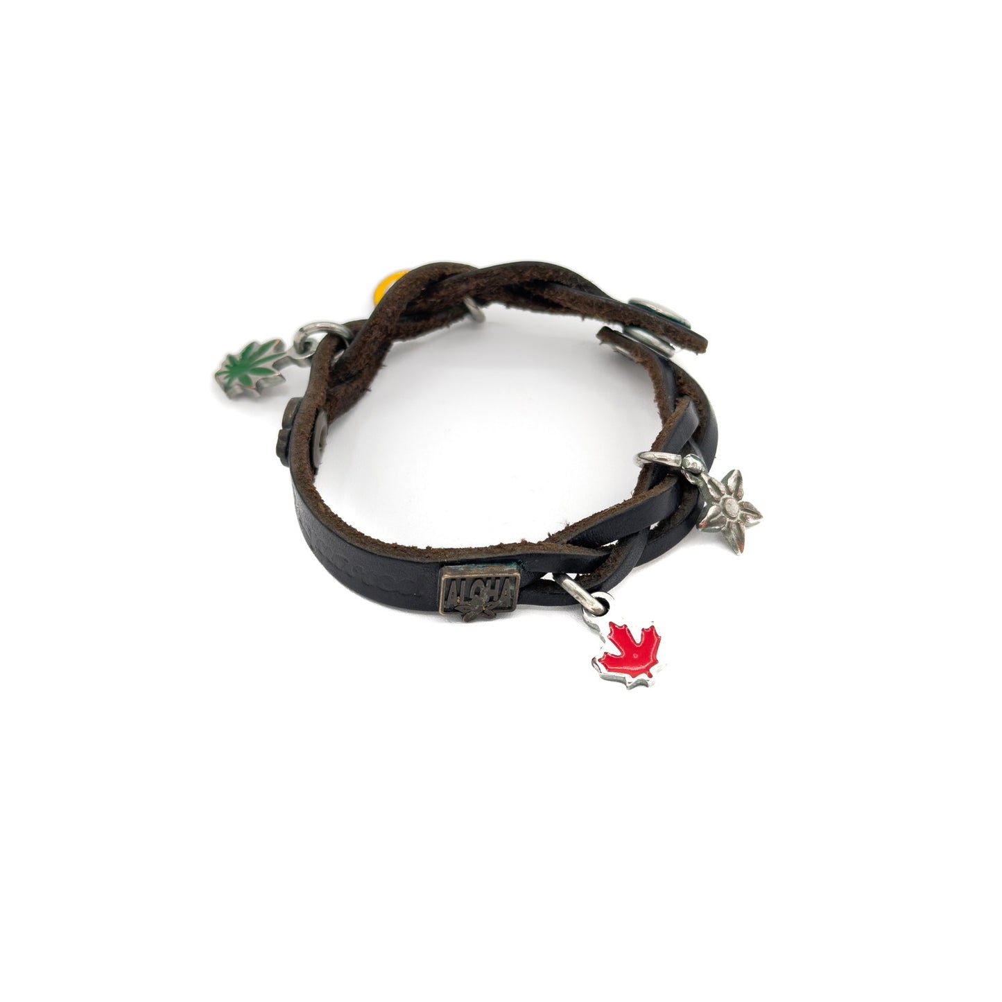 Leather Charm Bracelet