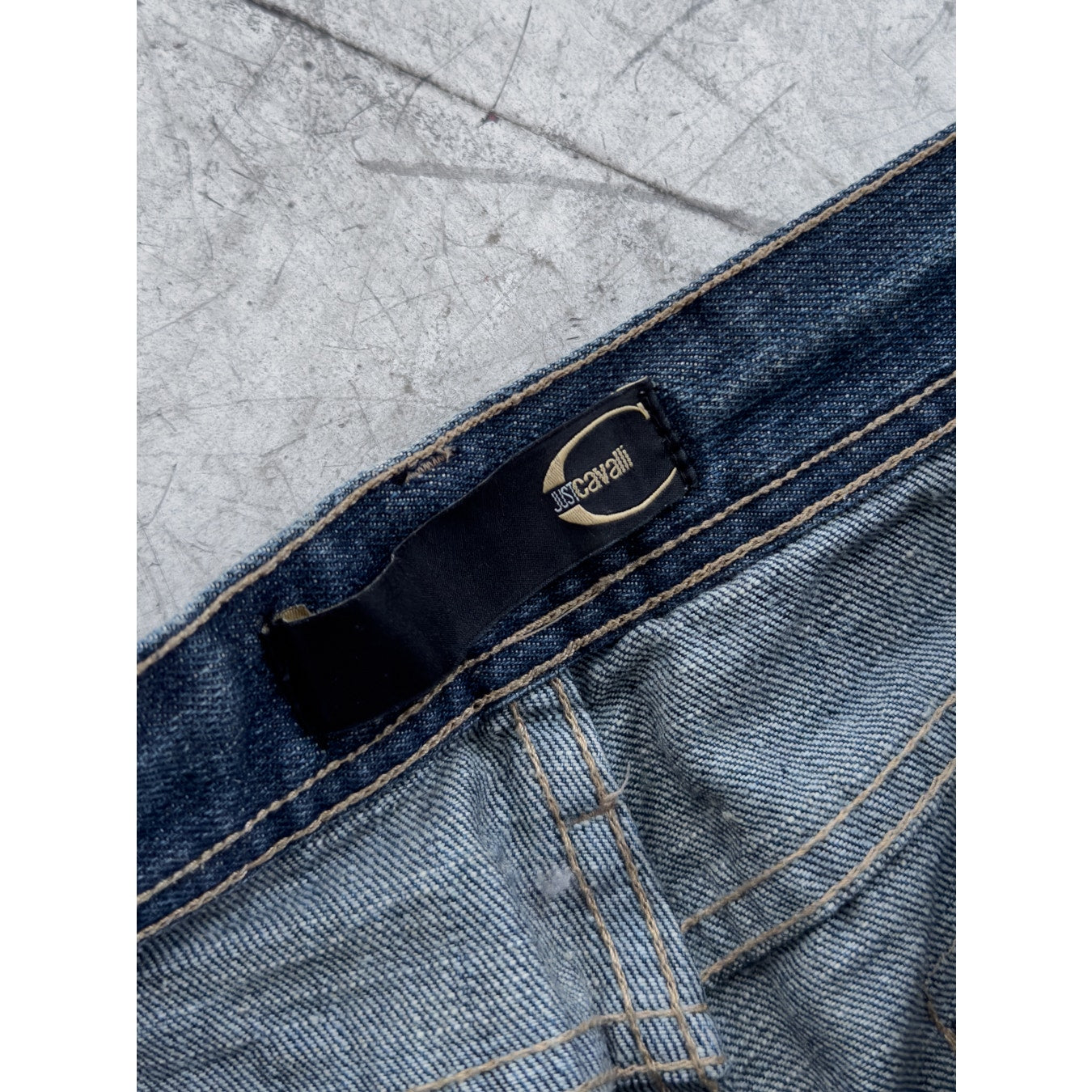 Leather Patch Denim