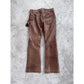 Leather Tassle Pants