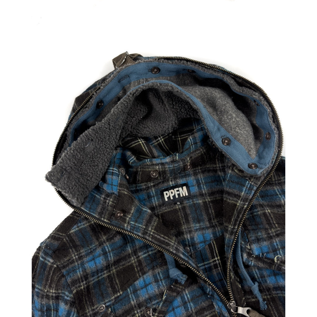 Full-zip Flannel Hoodie