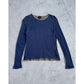 Double Layer Ribbed Long Sleeve