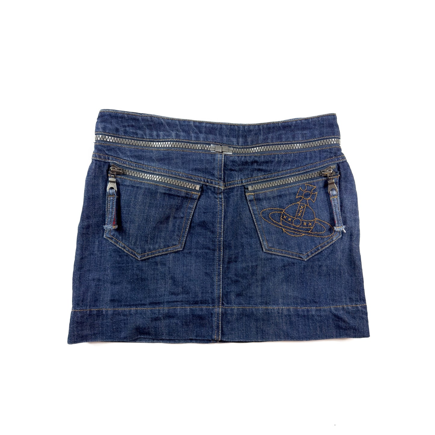 Orb Denim Mini-skirt