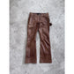 Leather Tassle Pants