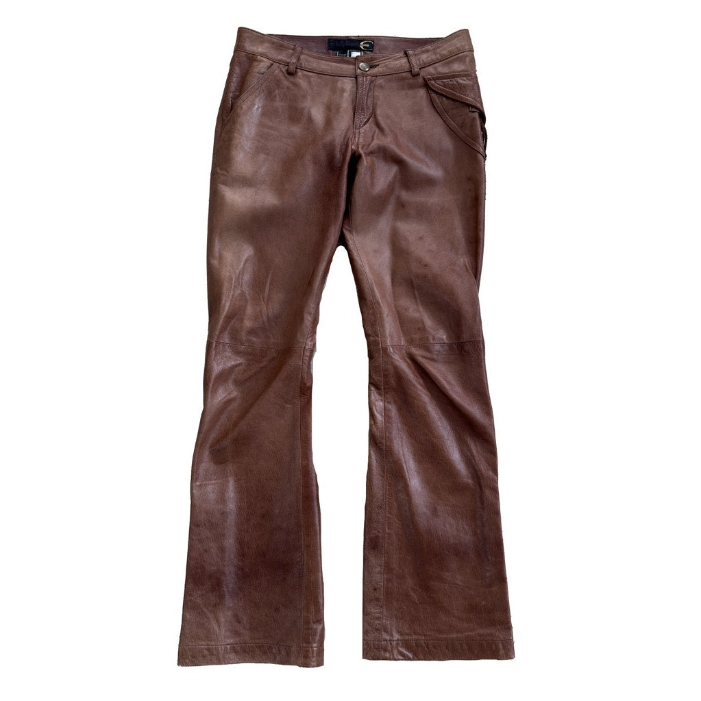 Leather Tassle Pants