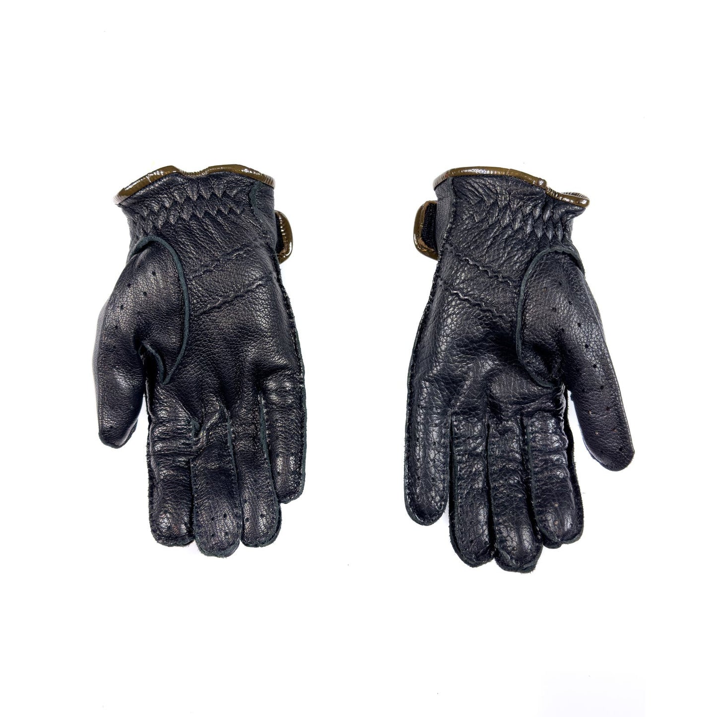 Leather Biker Gloves