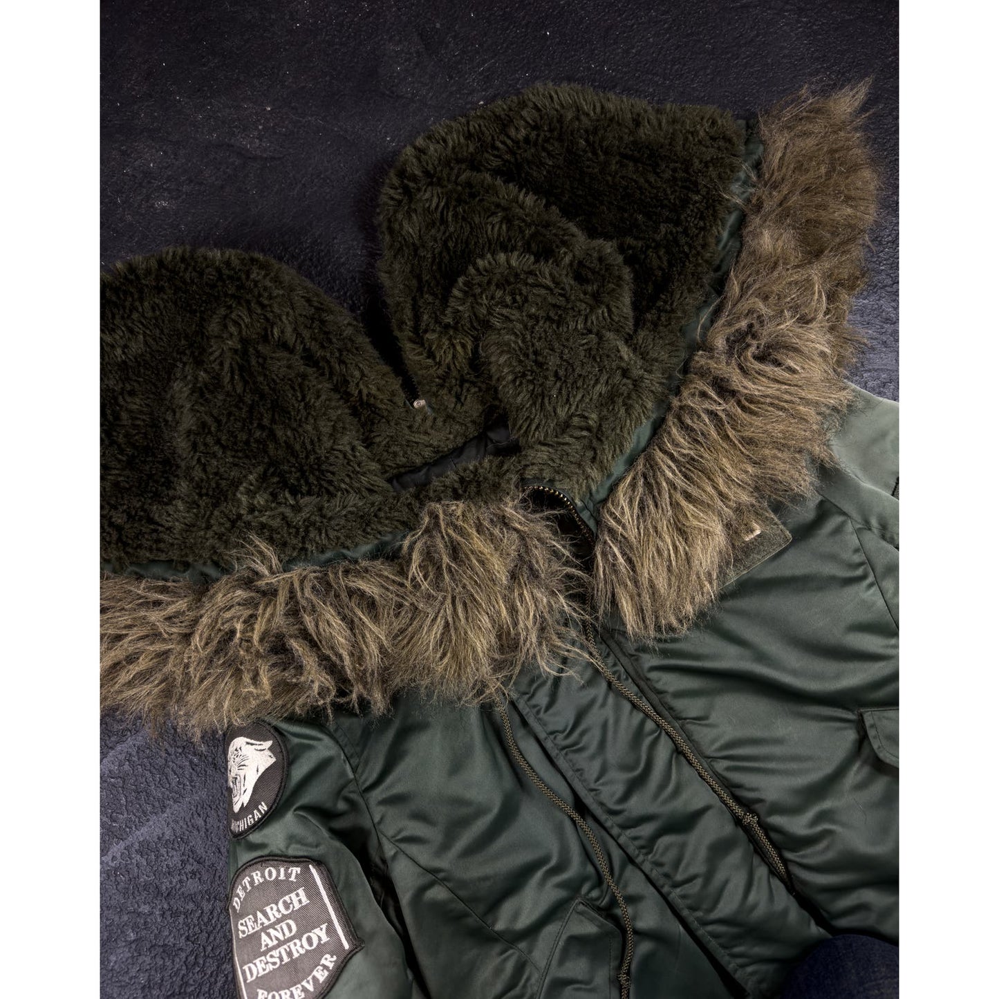 Fur Hood Flight Jacket