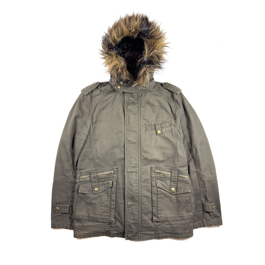 Fur-lined Military Parka