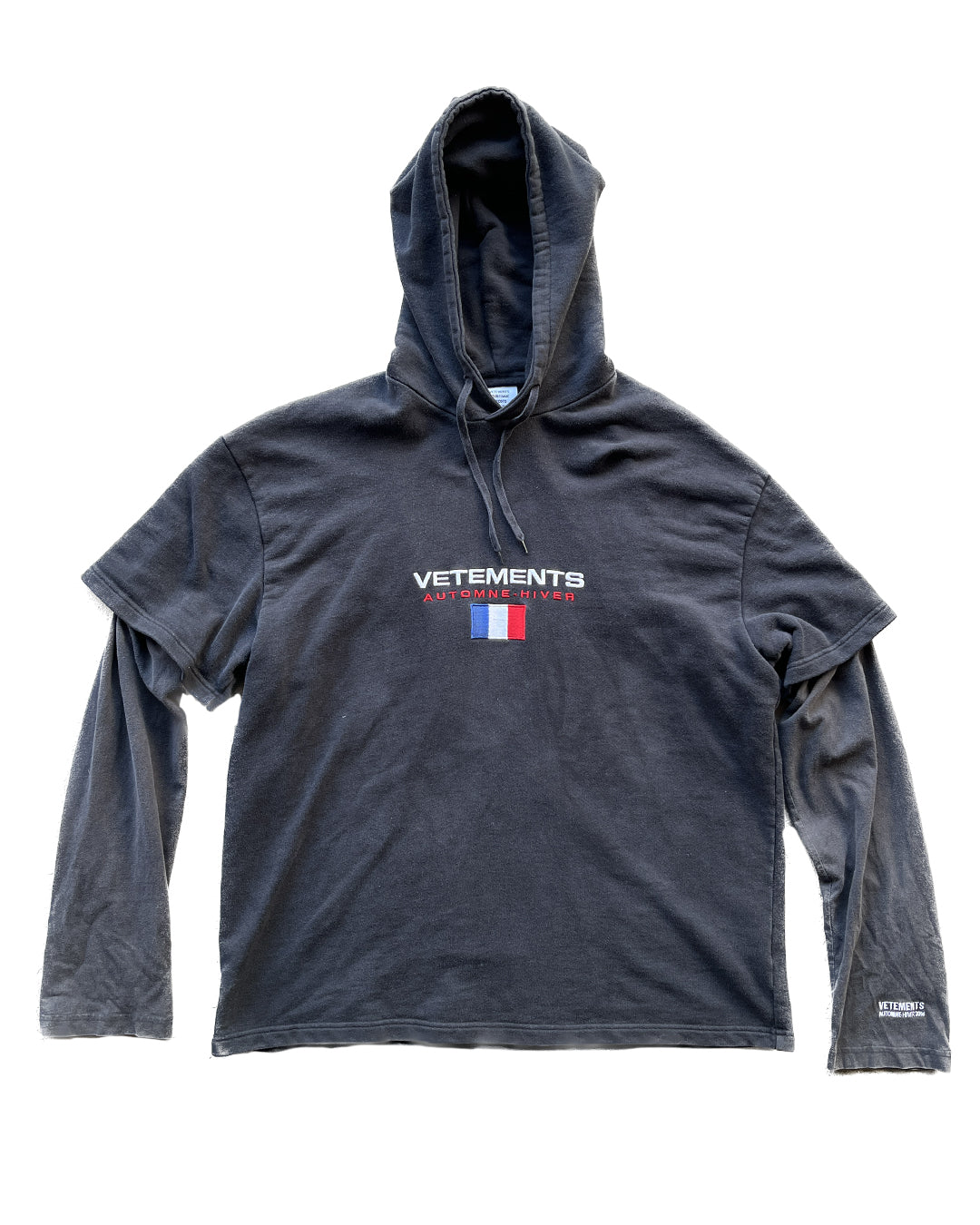 2018 FW French Flag Double Layer Hoodie