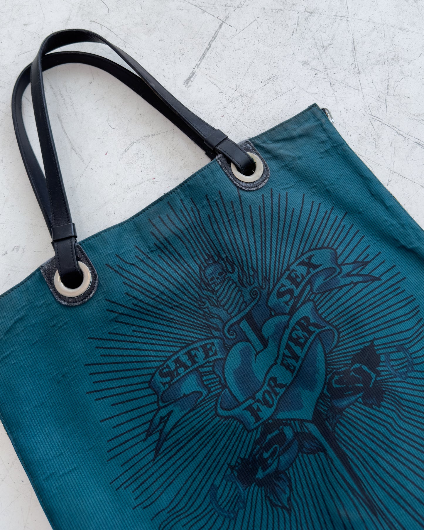 1996 safe sex forever reversible tote bag