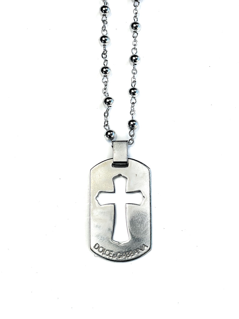Cross Dogtag Necklace
