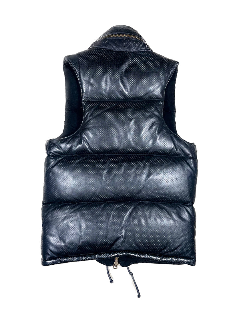 Reversible leather vest