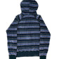 Striped zip-up hoodie