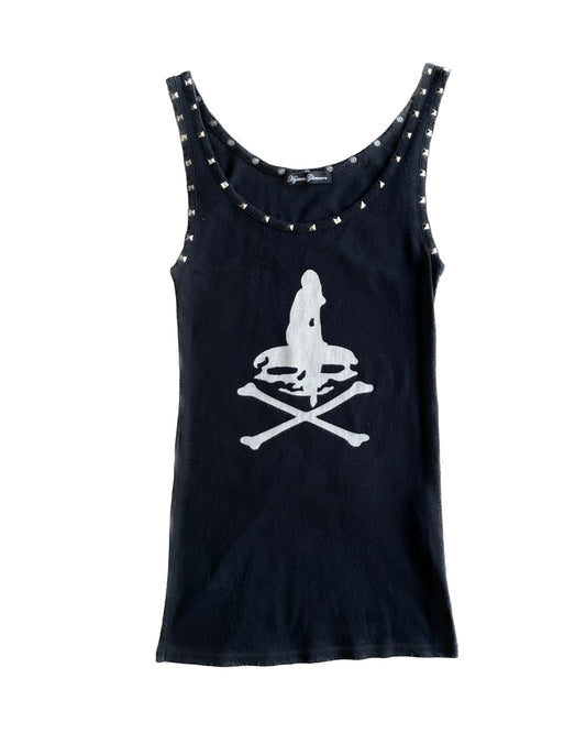 Studded Graphic Tank