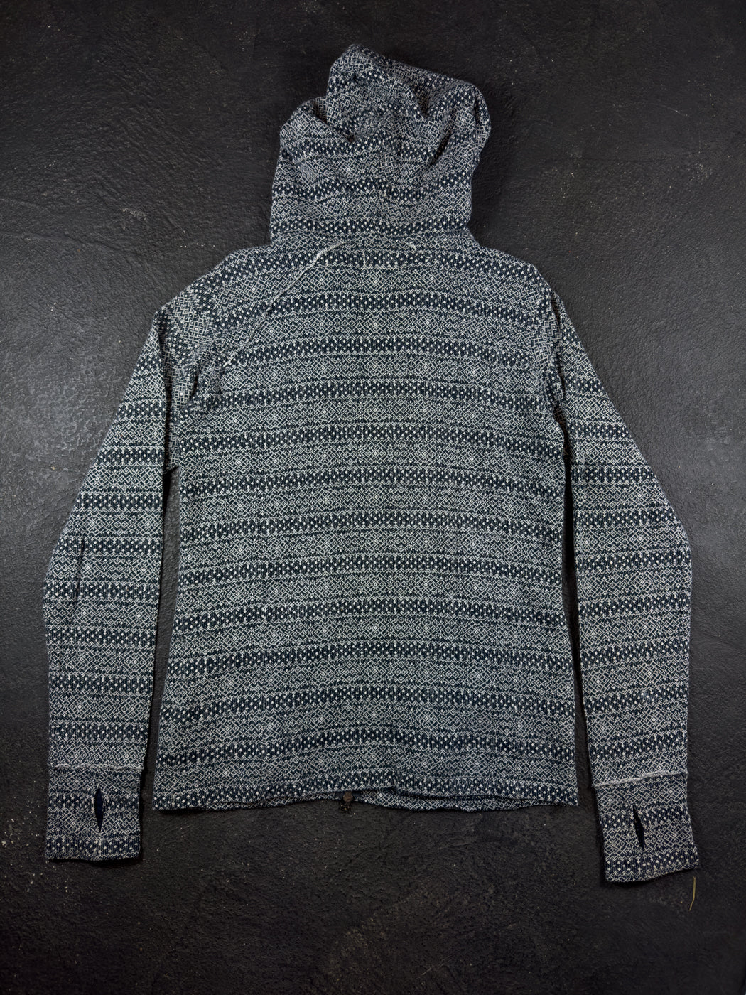 Zip-up Knit Hoodie