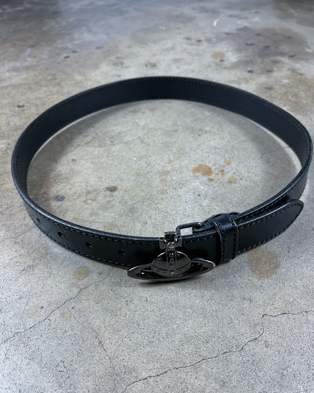 Leather Orb Belt