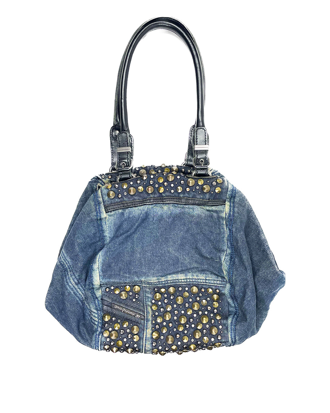 Studded Denim Purse