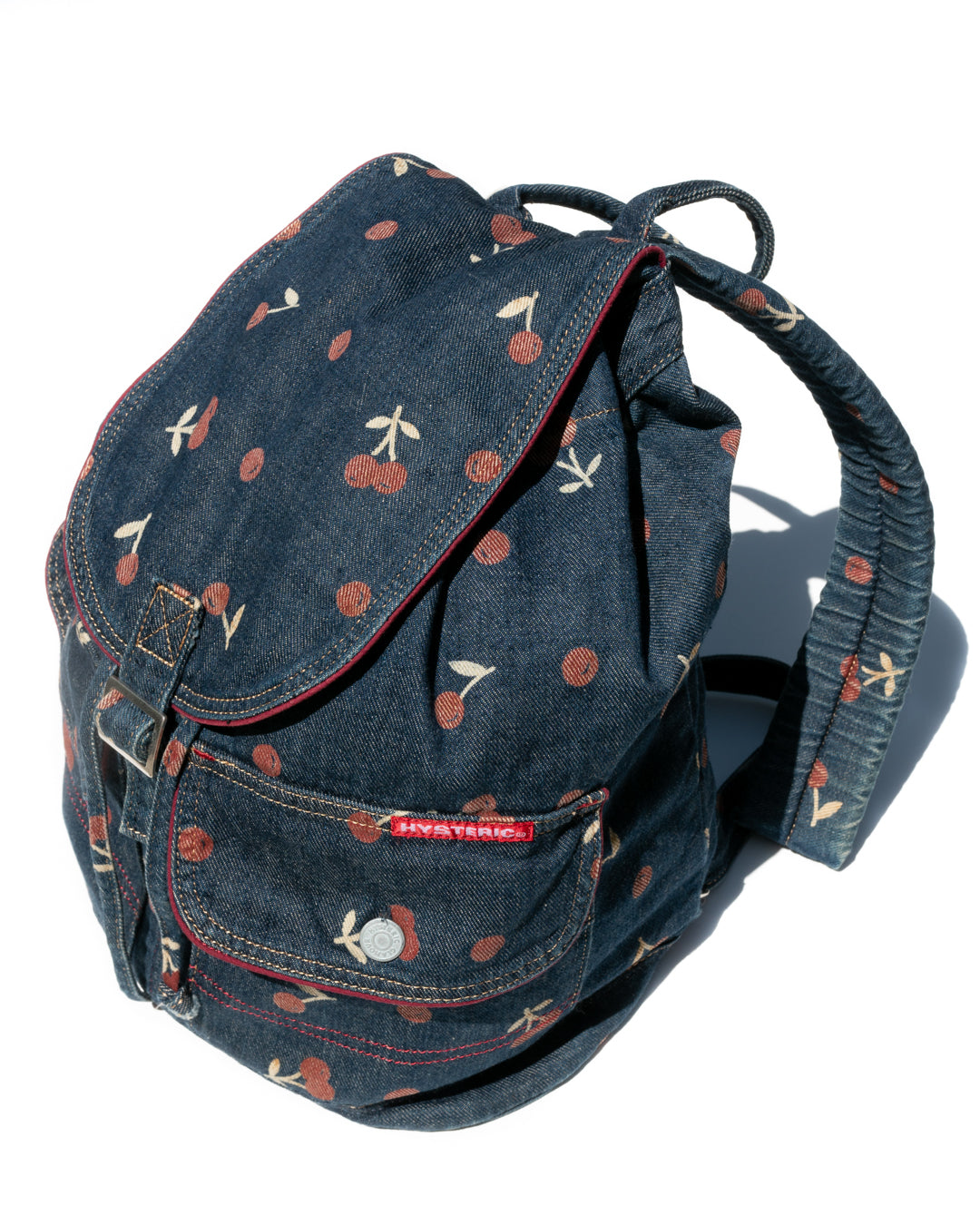 Cherry Denim Backpack