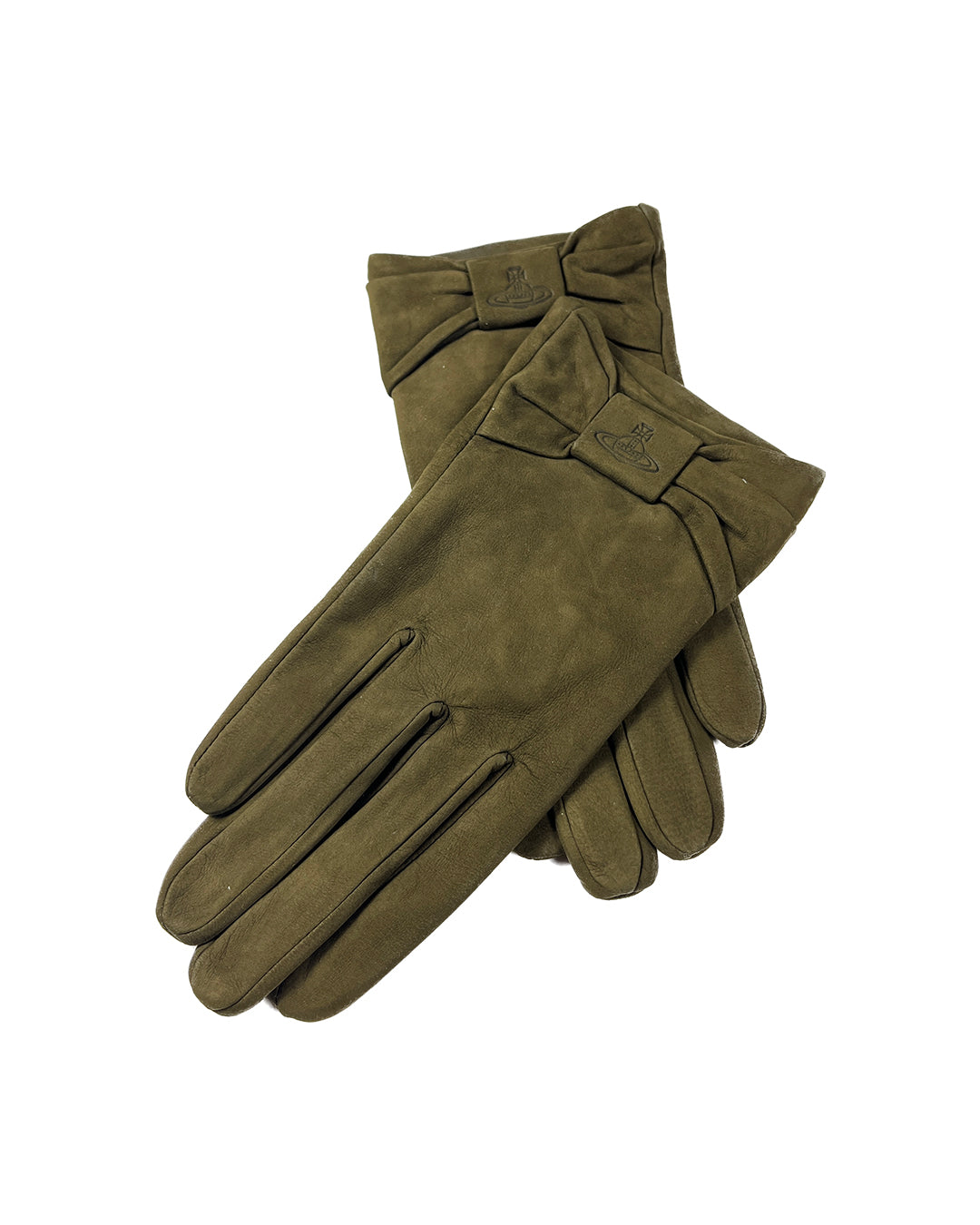 Suede Bow Gloves
