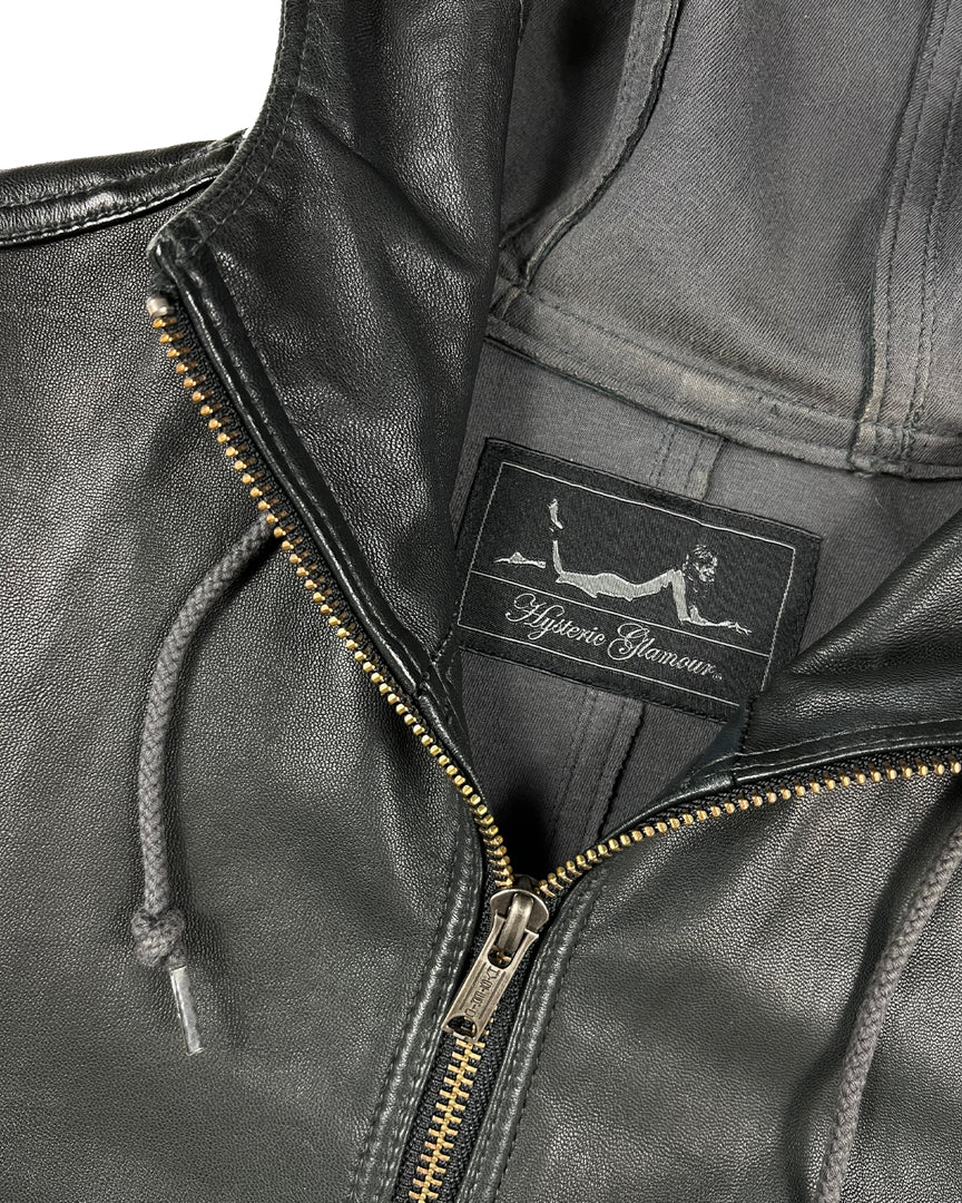 Leather Hoodie