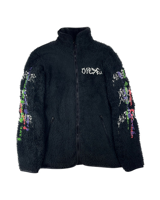 Embroidered Zip-up Fleece