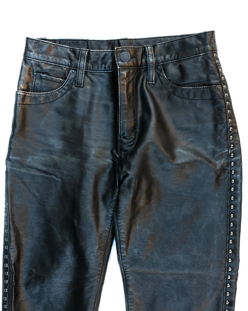 Studded Leather Pants