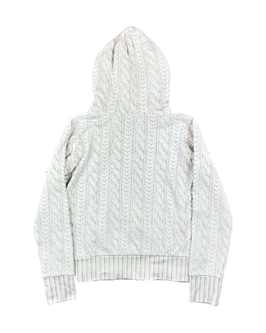 Zip-up graphic hoodie