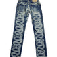Snake Print Denim