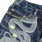 Snake Print Denim