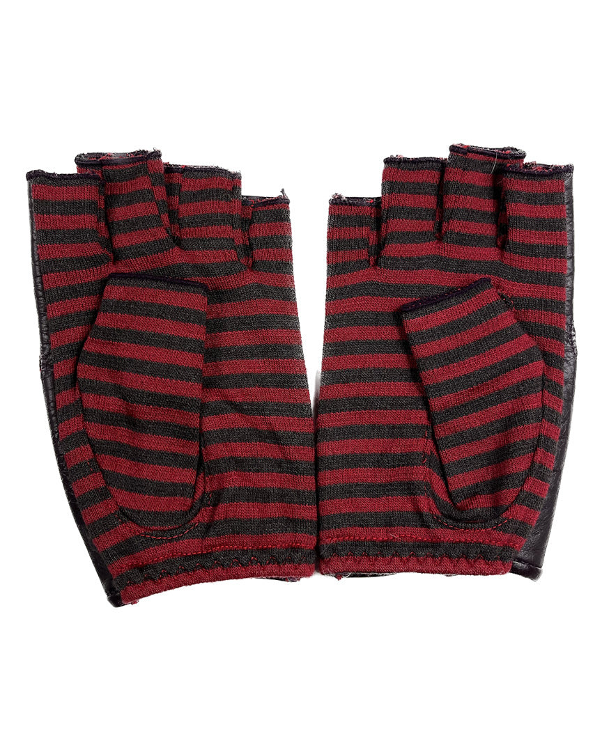 Striped Fingerless Gloves