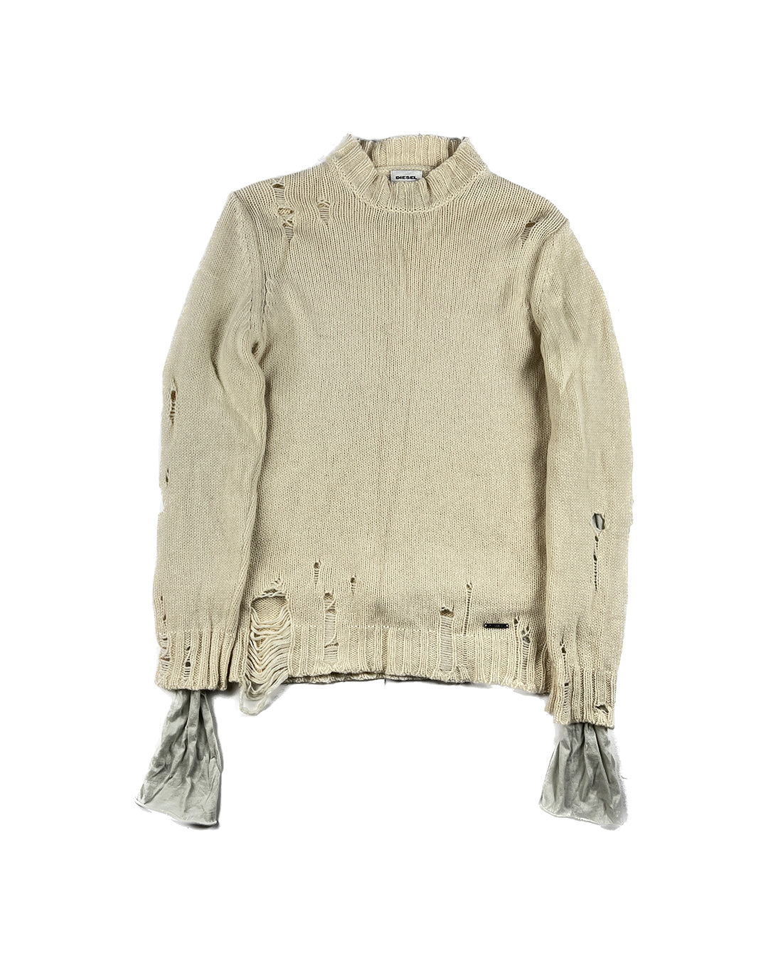 Distressed Open Knit Sweater